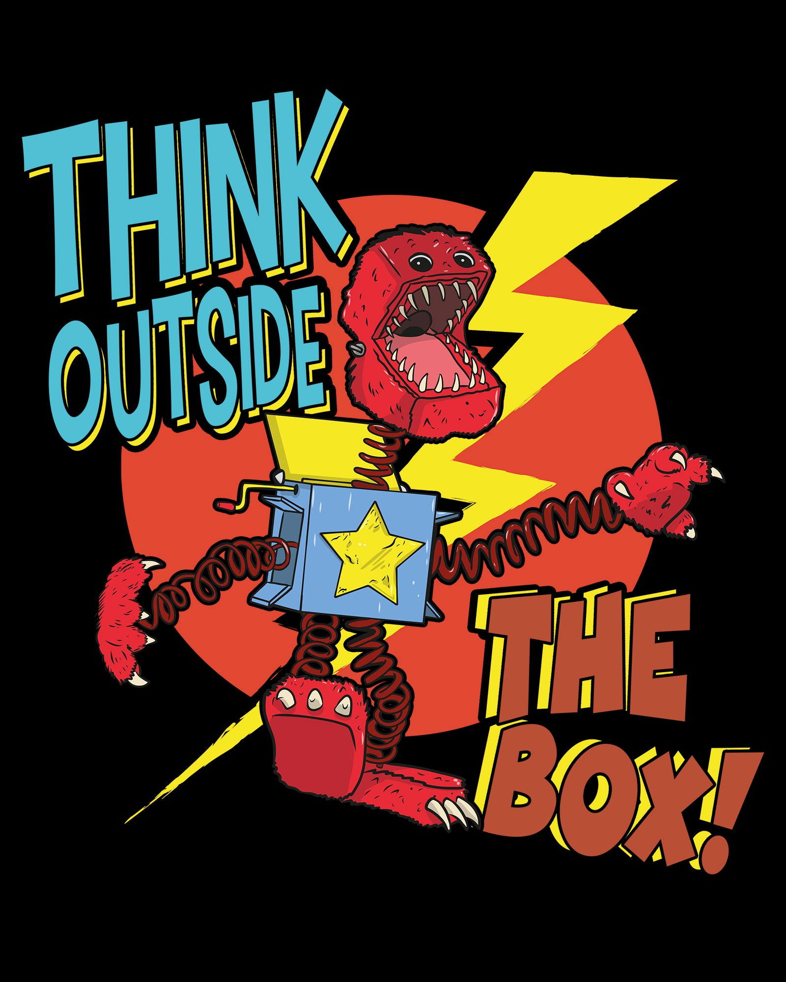 Boxy Boo Think Outside The Box Long Sleeve Tee - Image 2