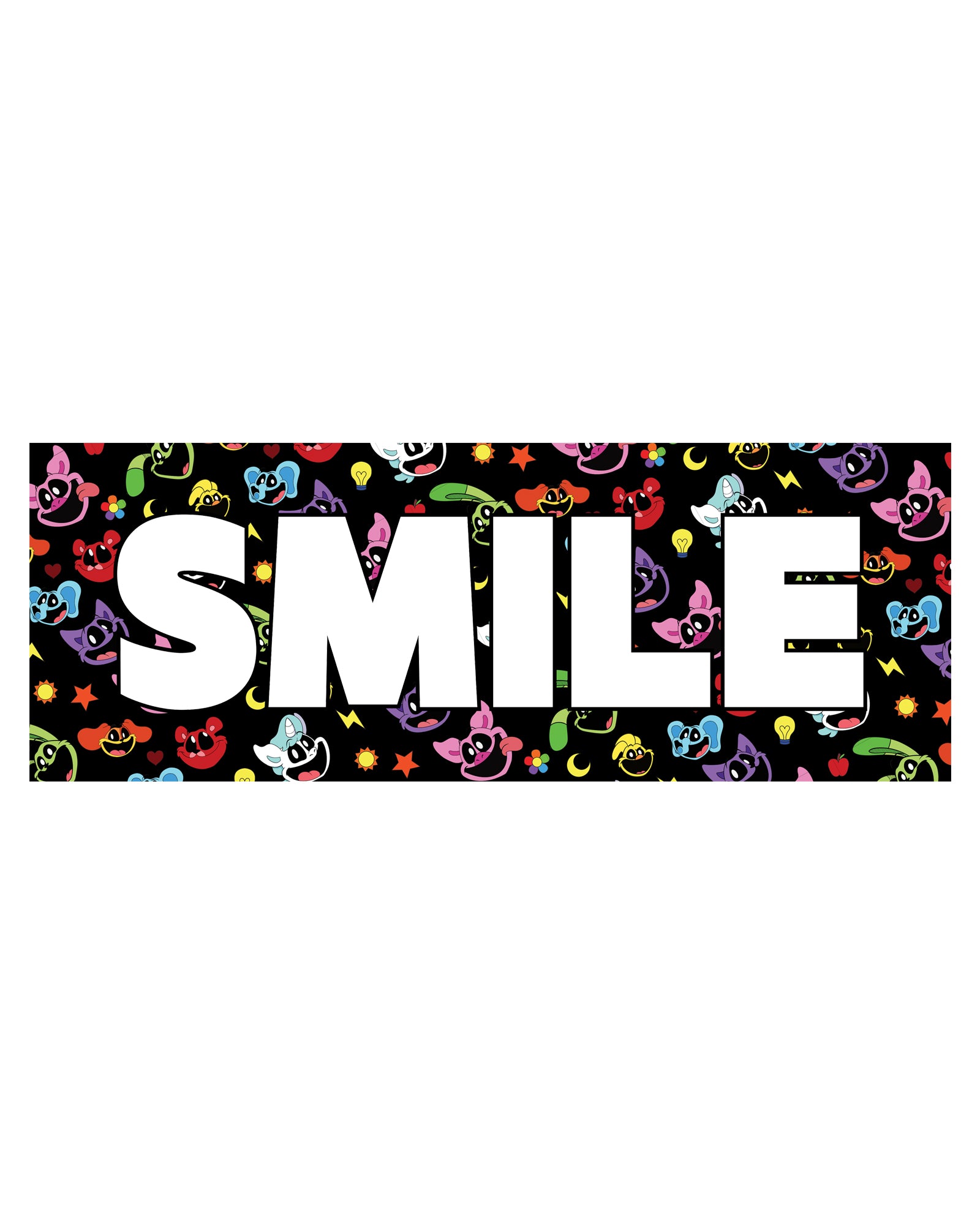 Smile CatNap White Drawstring Hoodie - Image 3